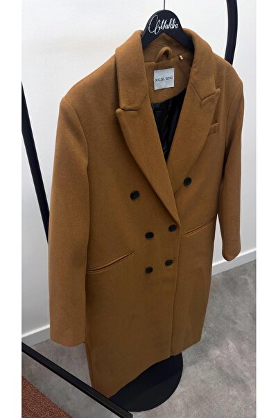 Maldia Shop Women's Premium Shoulder Pad Piece Armonde Tan Coat