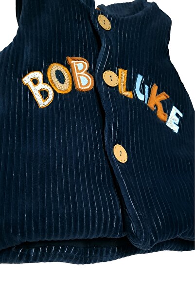 Hippıl Baby Baby Boy 3-Piece Set - Cotton Lining, Padded Hooded Velvet Vest-Sweatshirt- Fleece-Lined Pants