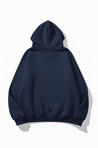 uyguntarz Unisex Soft Textured 3 Thread Happy Cherry Design B Printed O Oversized Sweatshirt