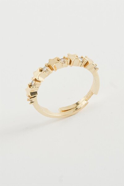 ZERO LAND LVSQVR خاتم مرصع بالنجوم (151904) - لون فضي