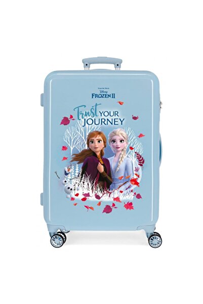 Disney Troler copii, Frozen 2 Trust your journey, ABS, valiza medie, albastru deschis, 65x46x25 cm