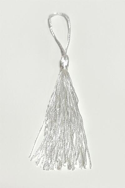 ZERO LAND Lvsqvr 1 Piece Cotton Tassel (122755) 14 Cm-White