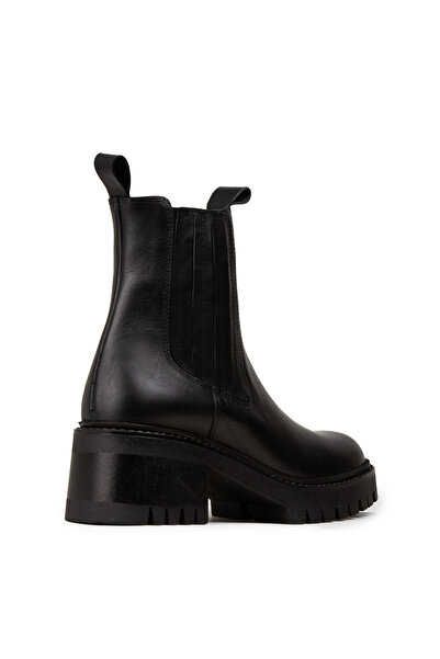 Deery Women's Genuine Leather Black Boots