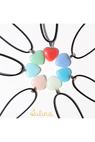 yulina Glow in the Dark Heart Necklace