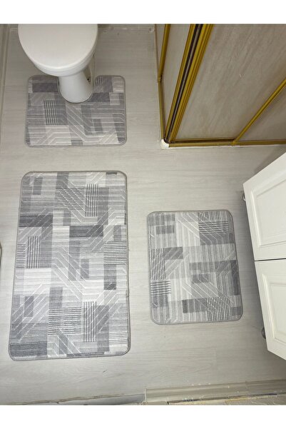 NESLİŞAH HALI 60X100 Non-Slip Base Toilet Set