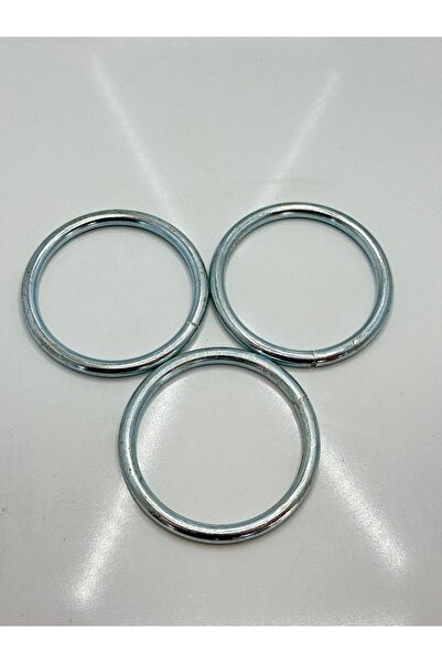 ERZURUMLUTEKNİK Galvanizli 8mm boş Halka 3Ad | Dayanıklı Metal Bağlantı Halka...