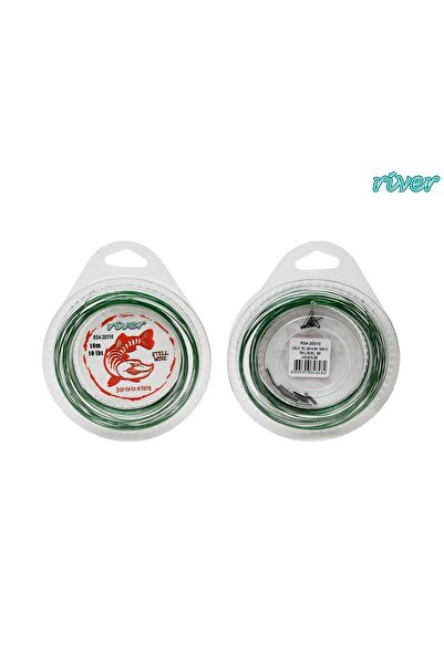 RİVER Çelik Tel Makara 10M+12 Tekli Burç Yeşil 10 Lbs