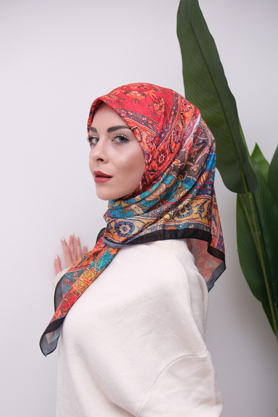 49eyşanipek وشاح ناعم رقمي بنمط مختلط ملون
