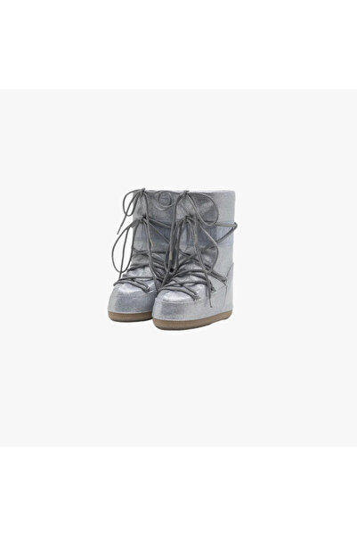 MOON BOOT Icon Glitter "Silver"
