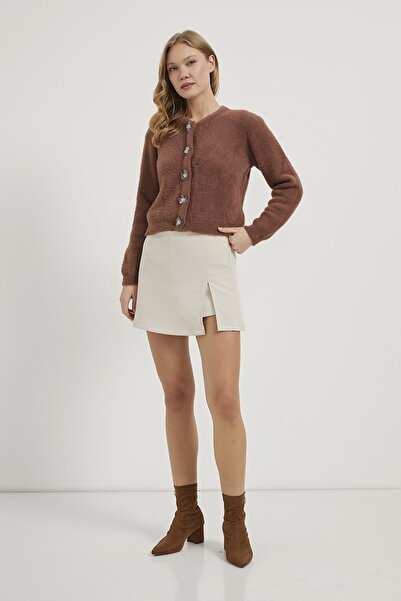 Arma Life Armalife 4349 Flower Accessory Buttoned Premium Women's Cardigan