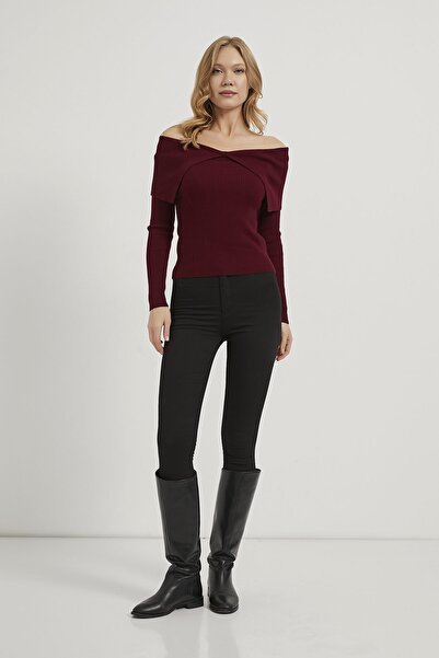 Arma Life Armalife 6303 Off-Shoulder Knitwear Women's Sweater