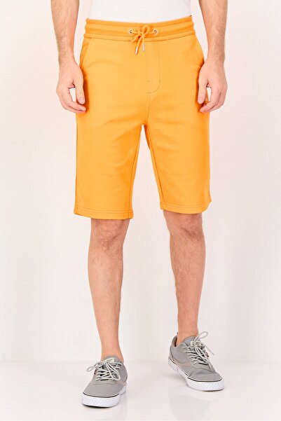 Calvin Klein Men Solid Basic Shorts, Orange
