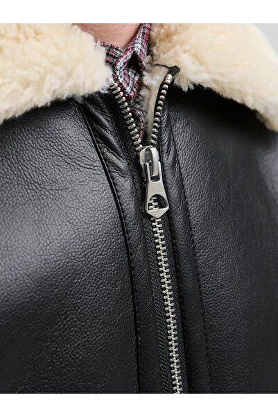 Jack & Jones Jorliverpool Aviator Black Men's Jacket 12282948