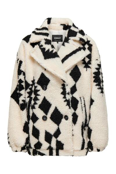 Jack & Jones Only Women's 15329909 Onlpop Teddy Jacket Otw White