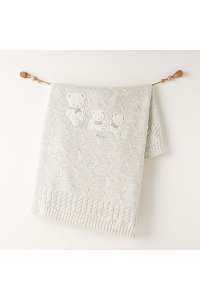 andywawa Ac26341 Knitwear Blanket 85X100 Gray Melange