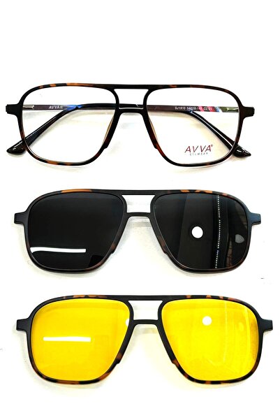 Avva 1910 C2 Polarized&Anti-Glare Clip-On Men's Sunglasses