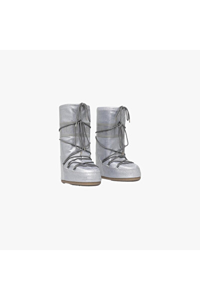 MOON BOOT Icon Glitter „Argintiu”