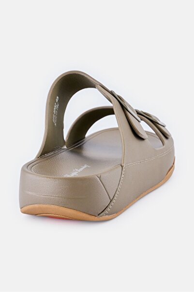 English Laundry Men 2 Strap Slip On Arabic Sandals, Olive