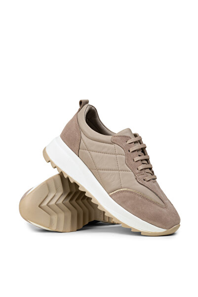 Deery Women's Genuine Suede Mink Color Sneaker Shoes