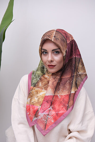 49eyşanipek وشاح ناعم رقمي بنمط مختلط ملون