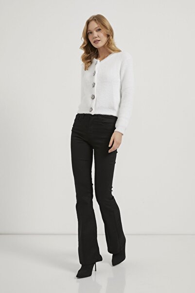 Arma Life Armalife 4349 Flower Accessory Buttoned Premium Women's Cardigan