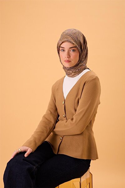 Silk Home وشاح فيلورا مخلوط من الفيسكوز باللون الرمادي المعدني والذهبي والأزر...