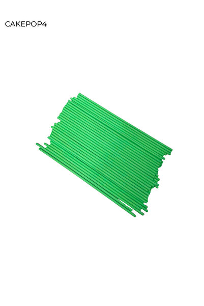 PASTRY PLANET Paper Lollipop Stick & Cakepops Stick & Heat Resistant Green 15 cm