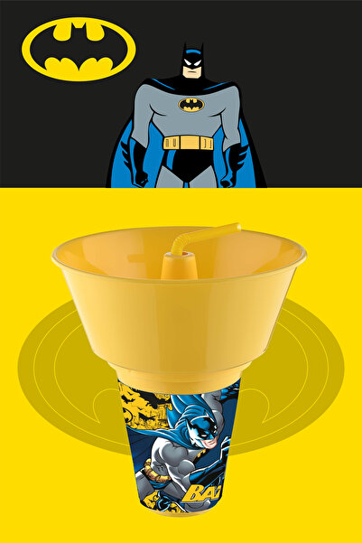 Waldern Home Batman Lisanslı Mısır Kovalı Pipetli Bardak