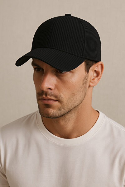 HatClub Exclusive Men's Black Adjustable Classic and Sporty Look Velvet Black Hat