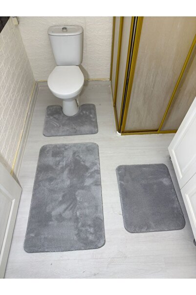 NESLİŞAH HALI طقم مفرش سرير من القطيفة مقاس 60×100 مع قاعدة مانعة للانزلاق