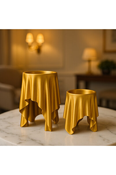 3DECİ Yüzen kumaş mum – LED tealight tutucu