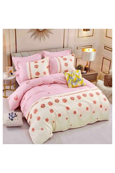 OEM Double bed linen set Finet Cotton Elegance 6-piece fitted sheet 180x200 cm - Pink