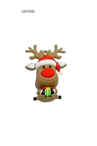 PASTRY PLANET Pasta Üstü Silikon Yılbaşı Süsü Geyik 1 Adet
