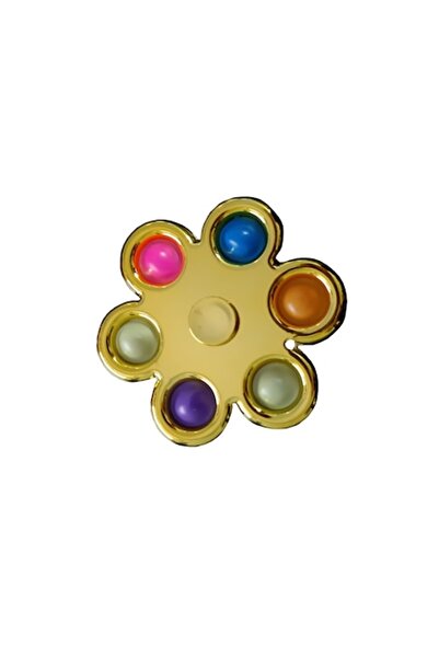 K KATHODE Sensory anti-stress toy Fidget Spinner / POP IT keychain gold (6)