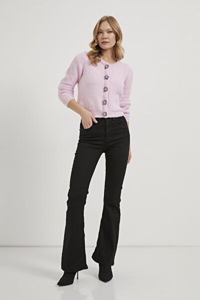 Arma Life Armalife 4349 Flower Accessory Buttoned Premium Women's Cardigan