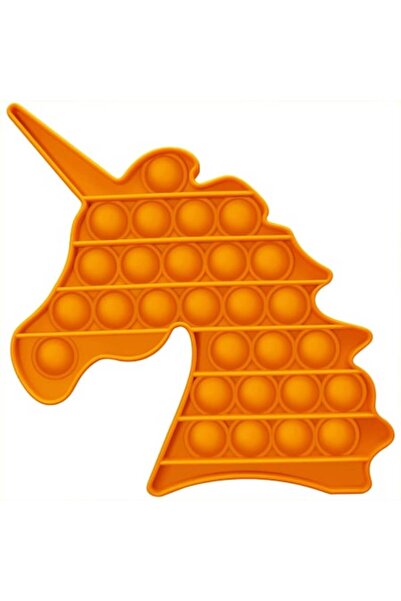 Copiidevis Jucărie senzorială antistres Pop It Push Bubble Unicorn (portocaliu)
