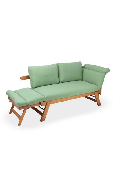 babilconcept İroko Babil Bench Balkon Bahçe Koltuk