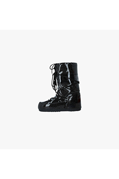 MOON BOOT Icon Glitter "Black"
