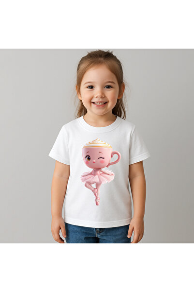 OEM Tricou Copii Fetite Ballerina Cappucina 100%Bumbac