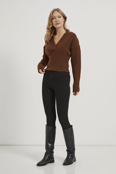 Arma Life Armalife 5080 Deep V-Neck Premium Women's Sweater