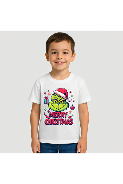 OEM Tricou Copii Baieti Grinch Merry Christmas 100%Bumbac