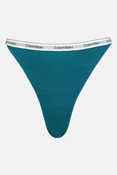 Calvin Klein سراويل داخلية نسائية بشعار العلامة التجارية، باللون الأخضر