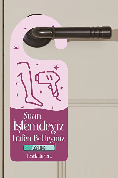 cici magnet www.cicimagnet.com Şuan İşlemdeyiz Güzellik Merkezi ve Kuaförler İçin Kapı Kolu Askısı
