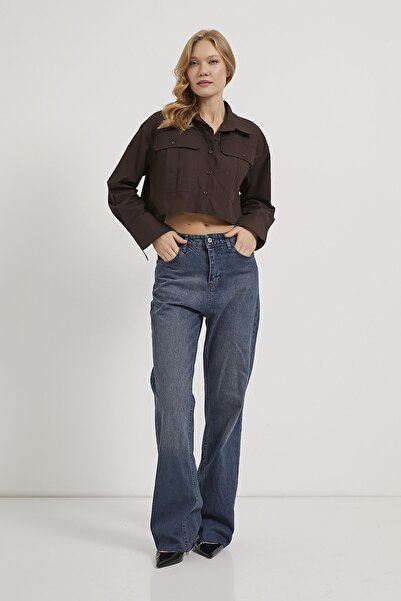 Arma Life Armalife 3861 Pocket Detail Crop Premium Women's Shirt