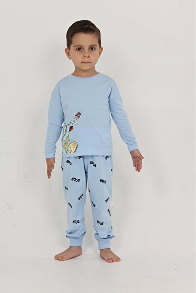 Toontoy Boy's Roar Printed Pajama Set