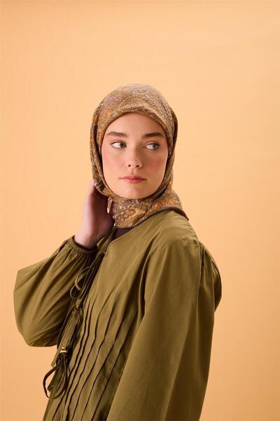 Silk Home Eșarfă din amestec de viscoză Velora Maro-Galben Ars Verde Acvatic ...