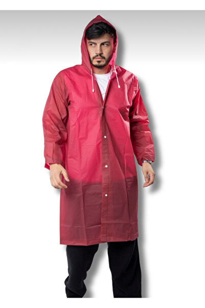 DEV 3 ADAM Unisex Women-Men Waterproof Windproof Raincoat with Snap Fasteners Hooded