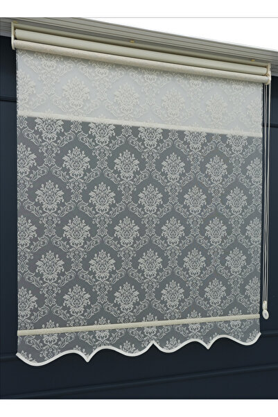 ESDEH Çift Mekanizmalı TÜL+STOR Güneşlik Perde – Çiftli Sistem - 2 Perde TEK ÜRÜN!