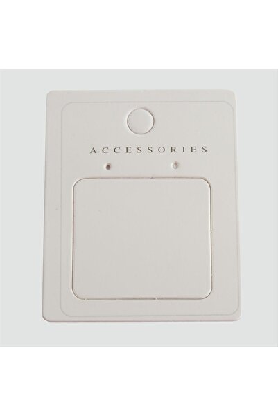 ZERO LAND Lvsqvr Luxury Earring Card with Window (154749) 100 Pieces-White