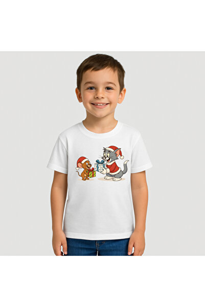 OEM Tricou Copii Baieti Tom And Jerry Craciun 100%Bumbac